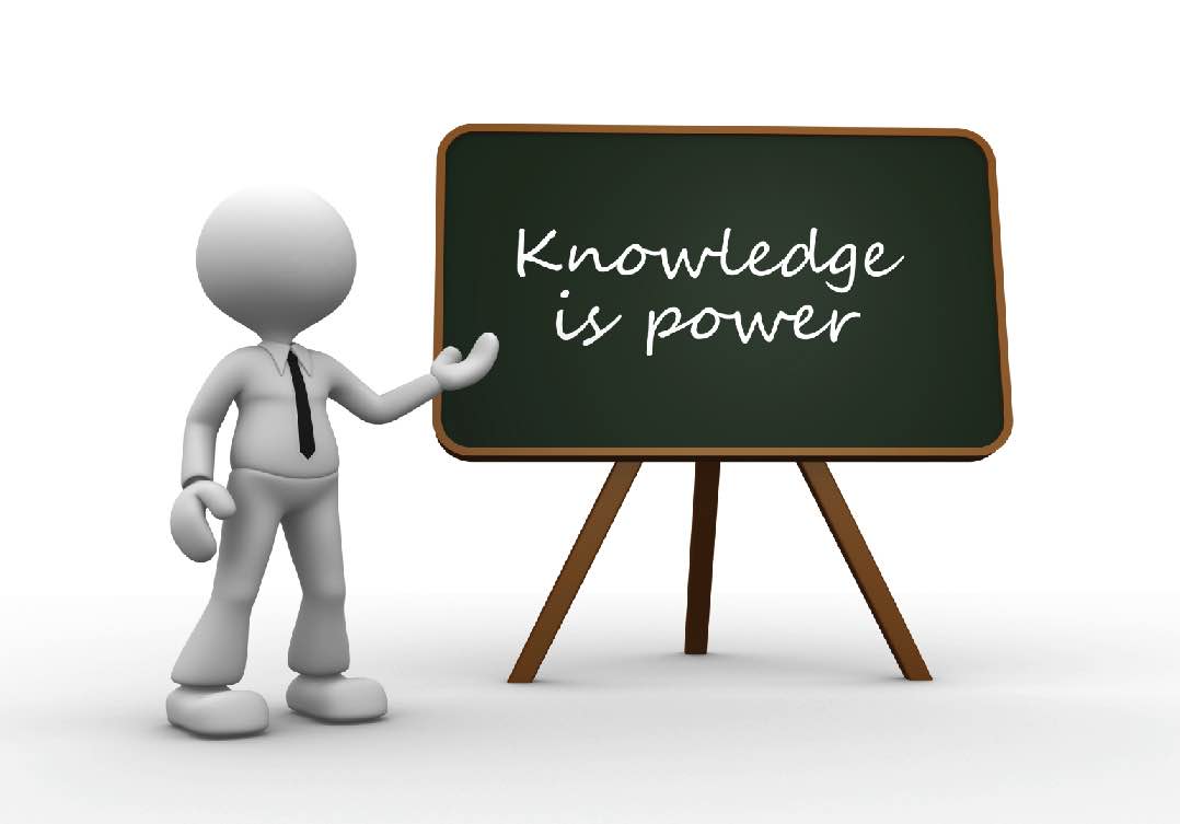 3d man view over knowledge is power bigsun