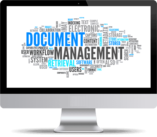document management terms displayed on the image bigsun