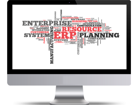 word cloud of erp bigsun